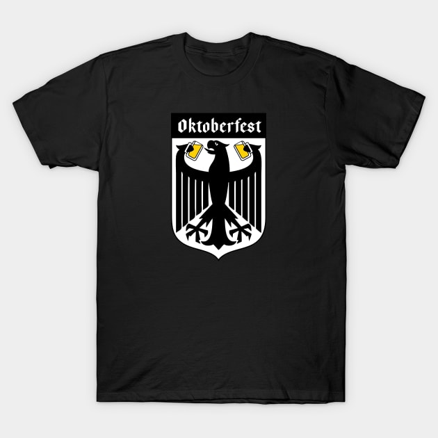 oktoberfest german drinking eagle flag T-Shirt by atomguy